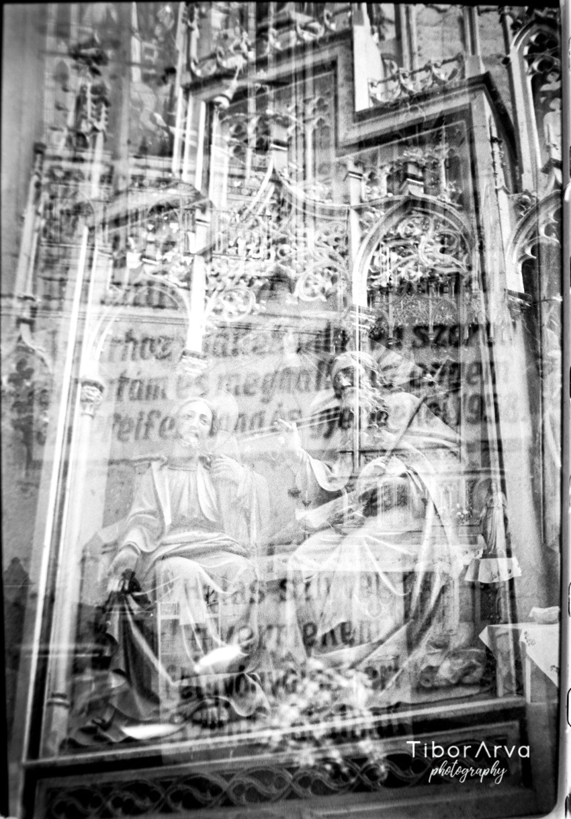 Sacred Palimpsest - Handcrafted silver gelatin print visual exploration by Tibor Arva